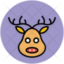 Reindeer Head Animal Icon