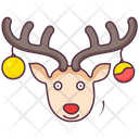 Reindeer Face Animal Face Deer Icon