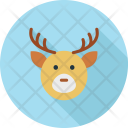 Reindeer Rudolph Santa Icon