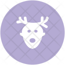 Reindeer Head Animal Icon