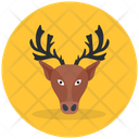 Reindeer Antlers Christmas Animal Wild Animal Icon
