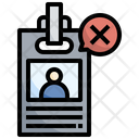 Rejected Id Card Icon