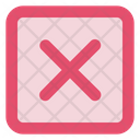 Remove Sq Fr Document Cross Icon