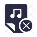 Remove Music File Delete Music File Audio File Icon