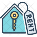 Rent Key House Icon