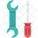 Screwdriver And Spanner Screwdriver And Wrench Icon