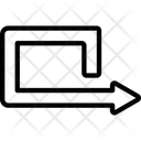 Repeat Arrow Line Icon Icon