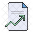 Report Growth Sheet Icon