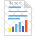 Graph Papers Sale Report Business Report Icon