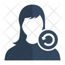 Reset User Woman Icon