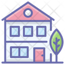 Residential Building Commercial House Villa Icon