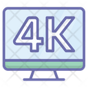 Pixels Resolution Screen 4 K Pixels Icon