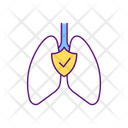 Respiratory Protection Lungs Breathing Icon