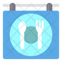 Restaurant Location Signboard Icon