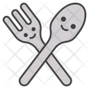 Fork And Spoon Cutlery Tableware Icon