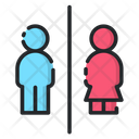 Restroom Toilet Gents And Ladies Both Restroom Icon