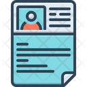 Resume Document Profile Icon