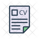 Resume Cv Document Icon
