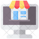 Retail Commerce And Shopping Online Store Icon