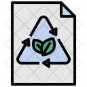 Eco Friendly Paper Recycle Icon