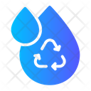 Reuse Water Recycle Drop Icon