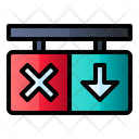 Reverse Traffic Light Direction Icon