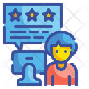 Review Feedback Rate Customer Satisfaction Stars Messages Rating Icon