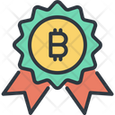 Bitcoin Reward Award Icon