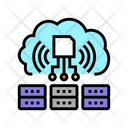 Rfid Cloud Server Servers Storaging Icon