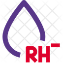 Rh Minus Blood Group Icon