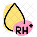 Rh Plus Blood Group Icon