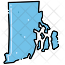 Rhode Island States Location Icon
