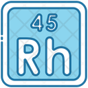 Rhodium Periodic Table Chemists Icon