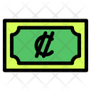 Rican Colon Banknote Country Icon