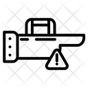 Rifle with dangerous in triangle  Icon