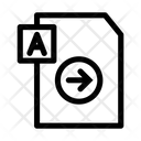 Right text Icon