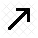Arrow Right Top Direction Icon