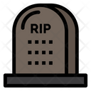 Rip Tombstone Halloween Icon