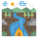River Boat Lake Icon