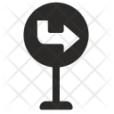 Road Sign Turn Icon