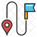 Road Tracking Pin Icon
