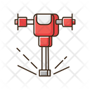 Road Works Perforator Icon