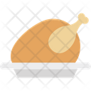 Roast Chicken Grilled Food Icon