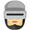 Robocop Head Robot Icon