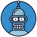 Robot Mechanical Man Warrior Icon