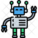 Exoskeleton Robot Machine Icon