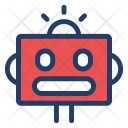 Robot Head Machine Icon