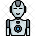 Futuristic Cyborg Robots Icon