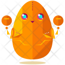 Cute Robot Science Icon
