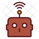 Robot Antenna Robot Face Antena Icon